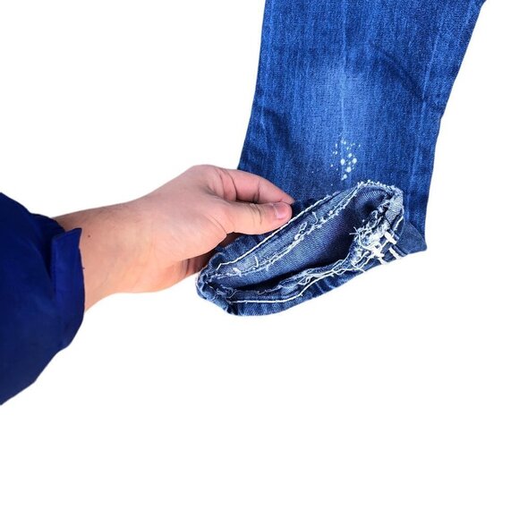 VINTAGE True Religion Jeans Size 30 RICKY FLAP T Blue - Picture 8 of 9